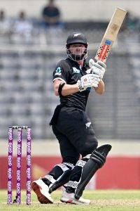 Nicholls and Foxcroft fifties carry New Zealand to 247 for 8