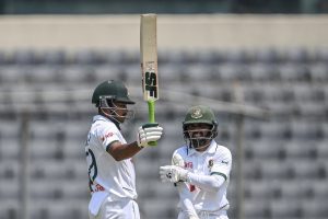 Shanto ton, Mominul fifty frustrate Pakistan in second session of Mirpur Test